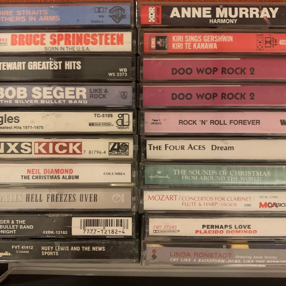 Vintage Cassette Tape Collection, 20 Various Artists